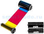 Комплект Advent SOLID - полноцветная лента YMCK(500 оттисков) + Ретрансферная лента (500 оттисков) (ASOL8-YMCK-PKG-500)